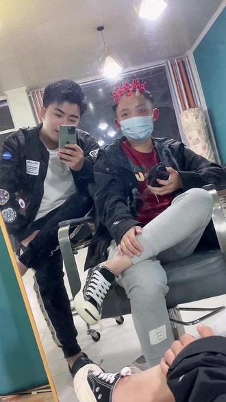 哈哈哈哈,一定要看完 因为很有精髓的四个字 门也木噶#男士摩根烫