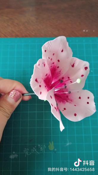 粘土花卉制作一:杜鹃花#粘土教程
