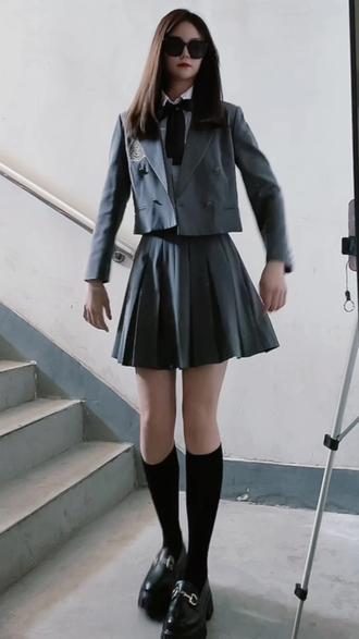 黑桃A♠️✌️#浅跳一下 #jk制服 #大长腿