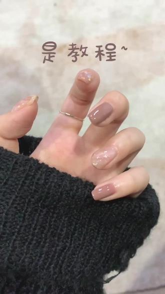 #美甲 #美甲教程 绝不觉这个很像双旋冰淇淋,突然好想吃🤔