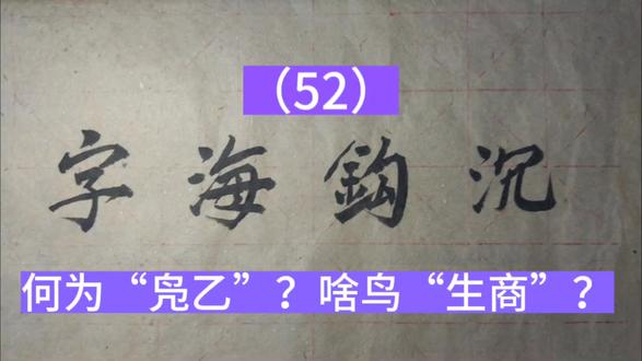 何为“凫乙”?啥鸟“生商”?#文化 #汉字 #乌鸦