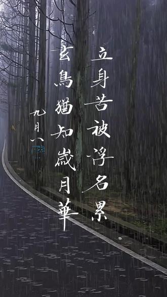 立身苦被浮名累,玄鸟犹知岁月华。#书法原创作品