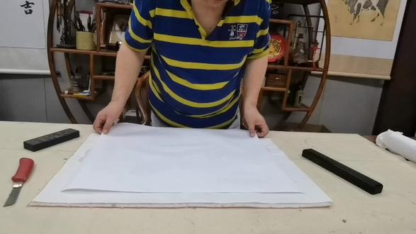 苏向东号清慧居士教你字画装裱第一步“覆膜”#书画装裱