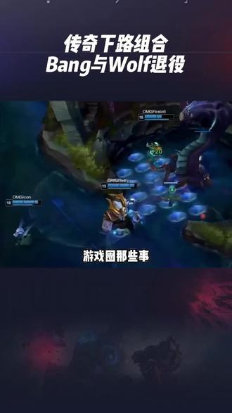 传奇下路组合,Bang与Wolf退役