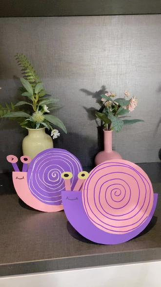 在家就能制作的折纸小蜗牛,摇摇摆摆的真可爱##创意美术 #手工diy #一起学画画 #简单折纸 #每日一画 #创意手工 #亲子互动