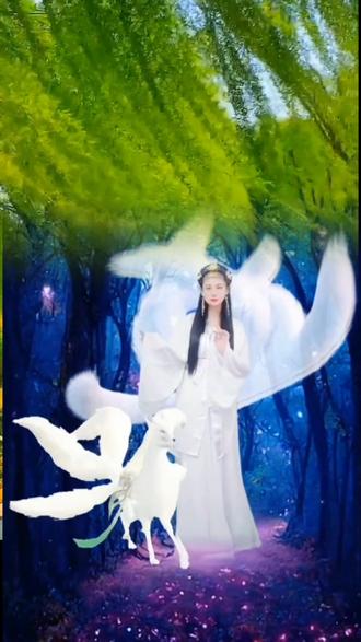 千年九尾狐,#特效制作请勿当真, #九尾狐 ##抖音小助手