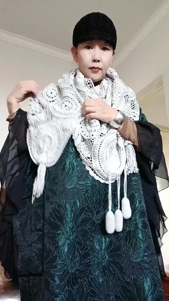 精典的草帽披肩!连网设计!#穿出自信穿出美丽 💋💋💋