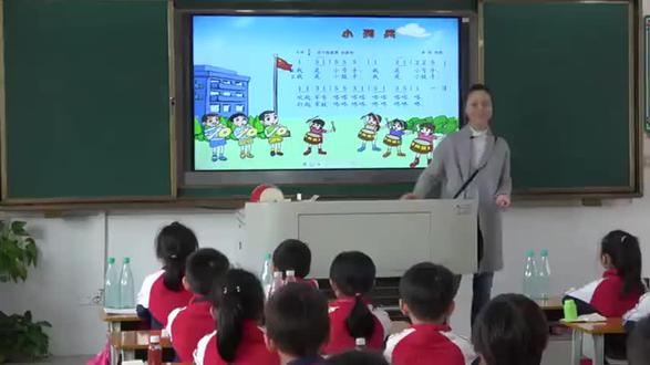 粤教花城版小学音乐一年级上册_《是谁在敲》-黄老师公开课优质课视频获奖课件