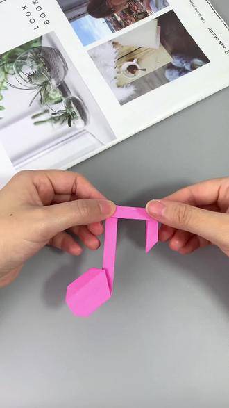 音符折纸教程来了,快动手折一个吧! #折纸教程 #折纸 #手工折纸 #手工折纸教程 #抖音折纸