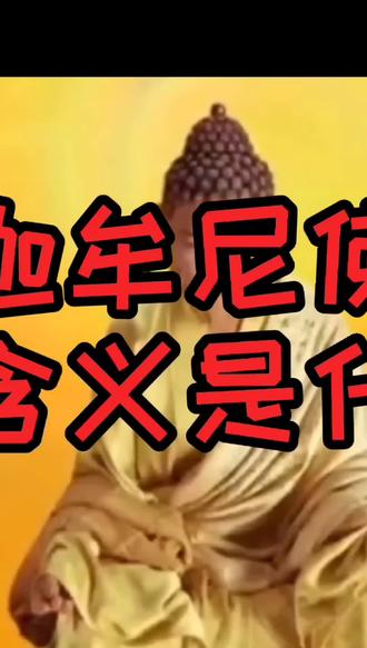 释迦牟尼佛的真正含义是什么?#奇闻异事 #未解之谜 #民间故事