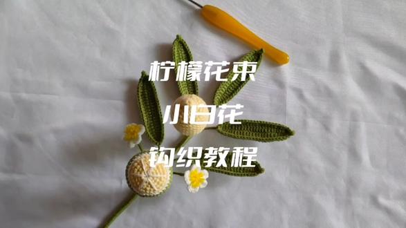 柠檬花束💐小花钩织教程 #手工教程 #柠檬花束钩织教程 #柠檬钩织教程 #钩织教程 #钩织