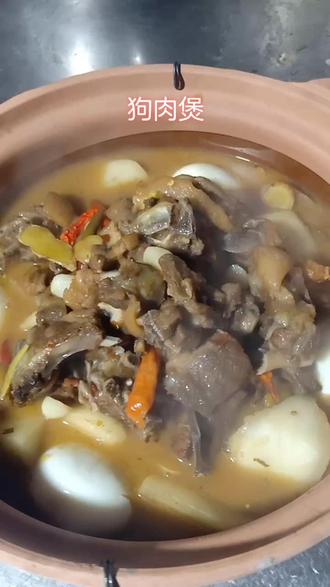 狗肉滚三滚,神仙站不稳。狗肉炖萝卜,在配上几个土鸡蛋,真的韵味,香味扑鼻,冬季大补哦!