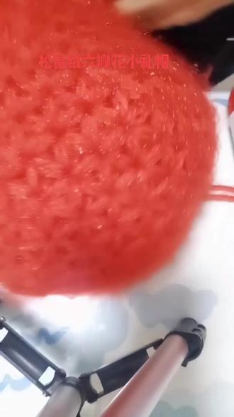 #毛线编织 松鼠绒六瓣花小礼帽编织视频一#钩织教程