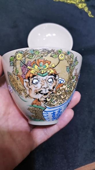 景德镇很有前途的一个画师画的财神到