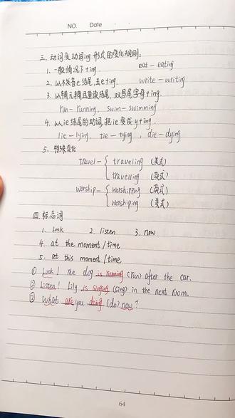 动词➕ing变化规则@抖音小助手 #英语学习 #英语语法 #英语谁不会