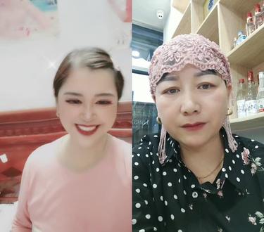 和荣荣妈妈一起合拍