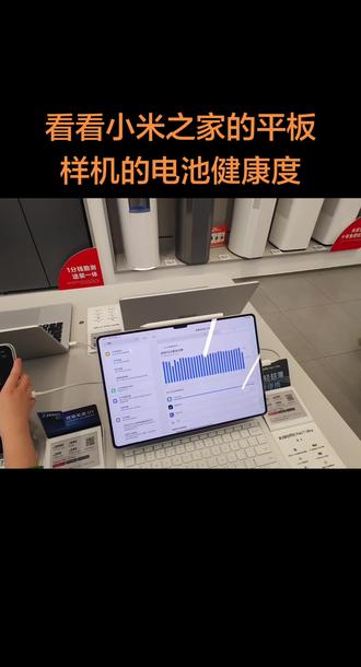 看看小米之家平板样机的电池健康度掉了多少#小米平板 #电池健康度
