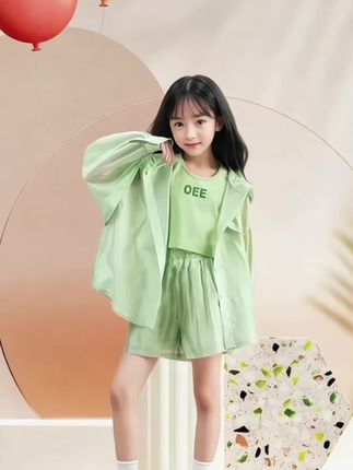 女童防晒衣外套冰丝空调服套装2025新款防晒服#儿童防晒衣 #女童穿搭 #女童套装 #女童夏装 #高品质童装