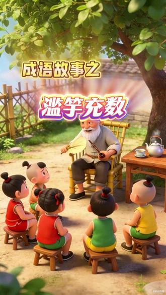 成语故事之《滥竽充数》 #每天学习一点点#启蒙早教#动画#原创动画#国学文化