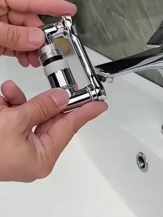 全新升级万向水龙头!360°自由旋转+双重过滤,折叠灵活出水稳,适配多场景,焕新你的洗漱体验!