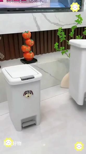 垃圾桶还是双开的好用,摘菜丢垃圾也不用弯腰,开盖只需脚踩,太方便了#脚踩垃圾桶 #双开盖垃圾桶 #居家好
