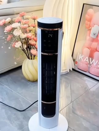石墨烯取暖器##立式语音暖风机#家用节能浴室防水速热电暖器
