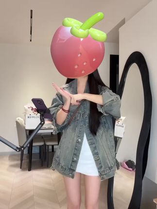 #早秋中性风穿搭 水洗复古美式牛仔外套女情侣外套女春秋百搭外套#复古美式 #牛仔外套