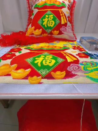 #十字绣福袋#金元宝#福气满满#很漂亮 #超喜欢