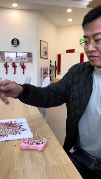 手工店拼豆混的豆怎么处理#手工店#拼豆