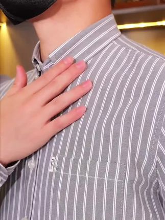 【100%纯棉】条纹男士长袖衬衫商务休闲百搭宽松抗皱牛津纺全棉衬衣,不掉色不起球,多色可选#男士长袖衬衫 #男士神仙单品#品质男装