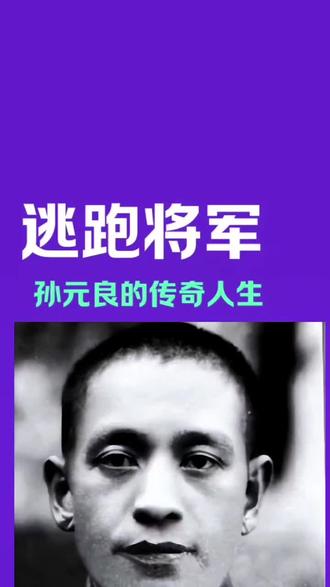 逃跑将军孙元良的传奇人生#红色故事