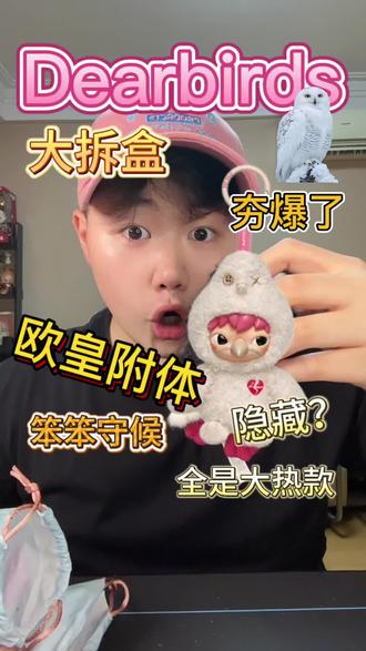 一发入魂,dearbirds太欧我了吧 月更博主终于忍不住对新品下手了,随机一个散盒,太欧了吧,这是在试图挽留我吗,泡泡玛特?#泡泡玛特毛绒挂件盲盒 #盲盒热款 #泡泡玛特 #潮玩开箱