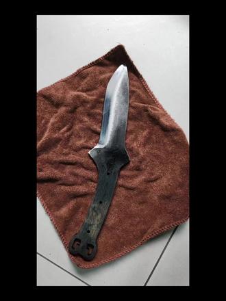 手工复刻一把七星刀#工艺品未开刃 #七星宝刀