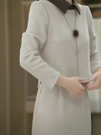 新款精致优雅奢华气质百搭减龄显瘦假两件连衣裙#面料柔软舒适保暖 #好看百搭又舒适 #穿出女人味秀出好身材 #不分年龄段谁穿谁好看 #穿出高级感的必备单品推荐