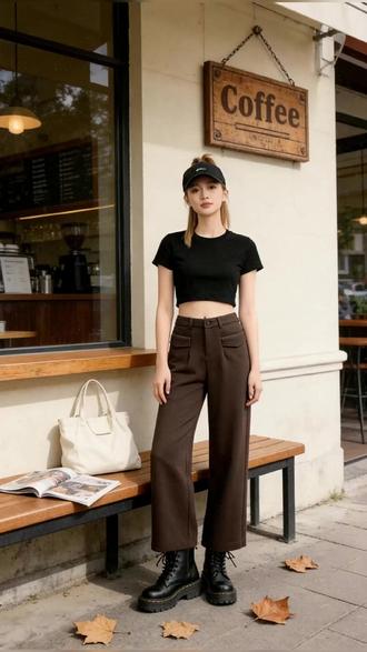 小个子女生的春天!九分阔腿裤轻松驾驭,运费险退货无忧