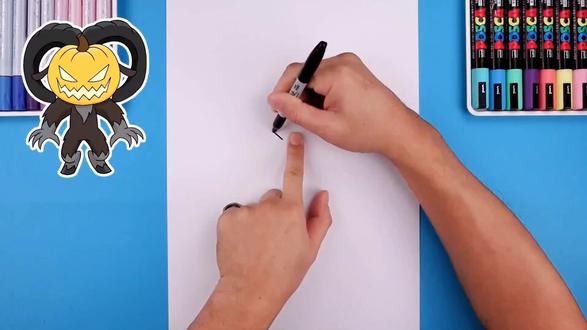 今天我们来画南瓜公羊! #画画 #一起学画画 #跟着抖音学画画 #每日一画