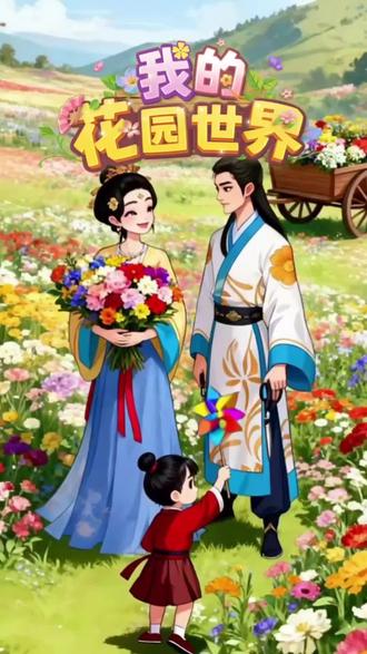 我的花园世界是会联动的。 #玩游戏送真花#国色映园芳华共绽