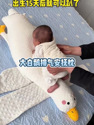 35天的小宝宝,每次趴在排气枕上一会就噗呲噗呲的,每天趴一趴缓解肠胀气,提前做好二月闹的准备,这个大白鹅算是买对了,宝宝舒服,妈妈解放双手 #带娃神器 #大白鹅 #月子里的宝宝 #母婴好物 #宝妈带娃解放双手