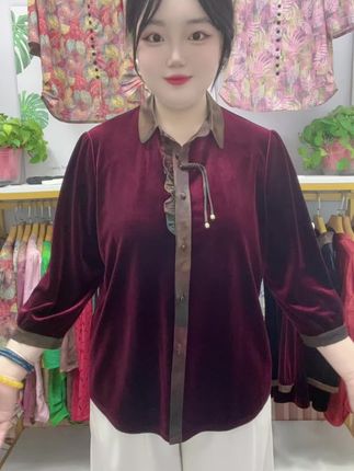 #中年妈妈穿搭 #宽松遮肚 #中式服装 #中年女装穿搭