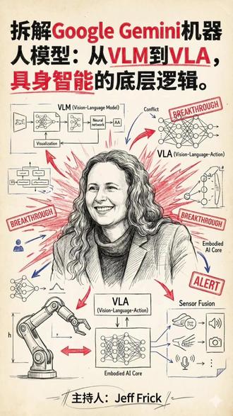 Google机器人模型:从VLM到VLA,具身智能的底层逻辑 你以为AI只是陪你聊天的工具?大错特错。Google DeepMind最新的动作表明,他们正在试图制造一种“通用的机器大脑”,能接管任何形态的机器人。当AI有了身体,世界会变成什么样?
本期视频深度解析 **Google DeepMind** 的机器人战略,对话高管 **Karolina Prada**。我们将探讨 **具身智能 (Embodied AI)**、**VLA模型 (Vision Language Action)**、**Gemini Robotics** 以及 **Waymo** 自动驾驶技术在机器人领域的应用。同时分析 **Constitutional AI (宪法AI)** 如何保障机器人安全,以及 **Sim-to-Real (仿真到现实)** 的数据训练逻辑。
#黑科技 #具身智能 #人形机器人 #AI机器人 #Google