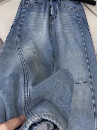 秋冬百搭加绒牛仔弯刀裤#同款 #秋冬穿搭 #加绒保暖 #牛仔裤 #弯刀裤