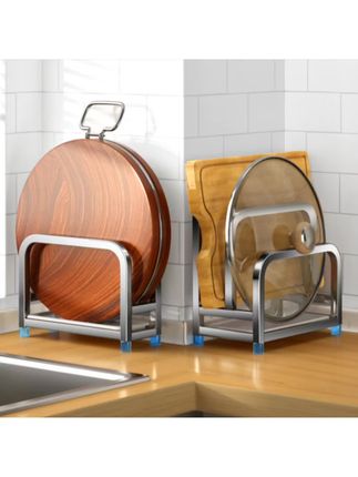 #实用好物 不锈钢砧板架刀具置物架厨房多功能切菜板案板沥水案板收纳架  #砖板架 #案板收纳架 #厨房用品 #案板