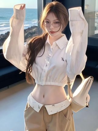 早秋韩系辣妹穿搭