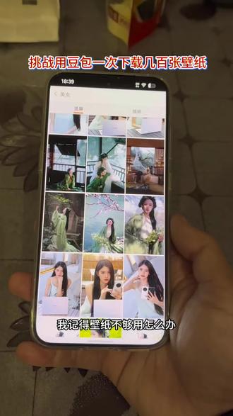 挑战用豆包一次下载几百张壁纸!#豆包 #ai #努比亚 #中兴