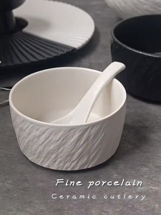 高颜值陶瓷米饭碗网红碗盘餐具吃饭碗家用汤碗泡面碗酸奶碗汤面碗#好物推荐🔥