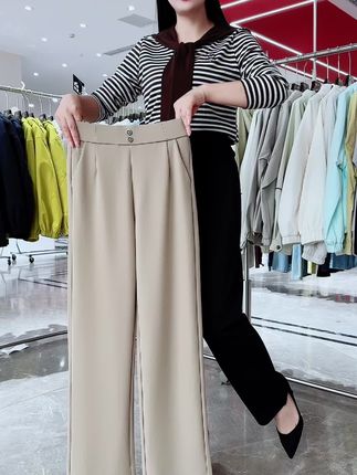 亿家缘专注妈妈装#秋装新品 #好裤推荐 #直筒裤 #时尚妈妈装 #百搭裤子
