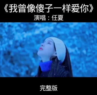 任夏《我曾像傻子一样爱你》完整版,唱出多少难舍与心酸#催泪 #音乐推荐 #一首歌一个故事