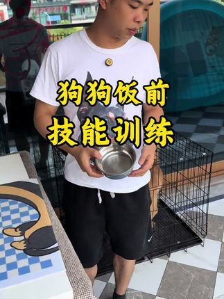 狗狗饭前训练#狗狗鱼油 #狗狗干饭 #狗狗训练日常 #鱼油