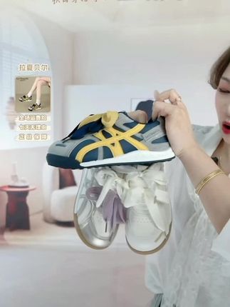 拉夏贝尔德训鞋女2025秋季新款皮面百搭欧若动感风女士时尚小白鞋#秋冬新款 #小白鞋#好穿不累脚 #谁穿谁好看#性价比超高