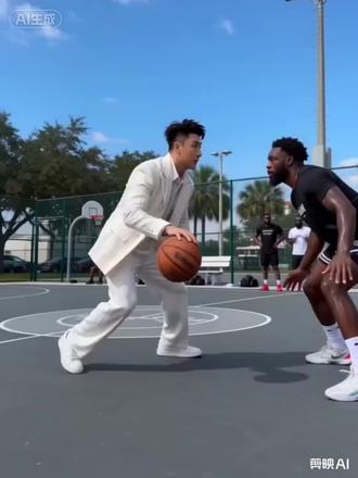 AI助力实现了人生扣篮梦#扣篮 #AI